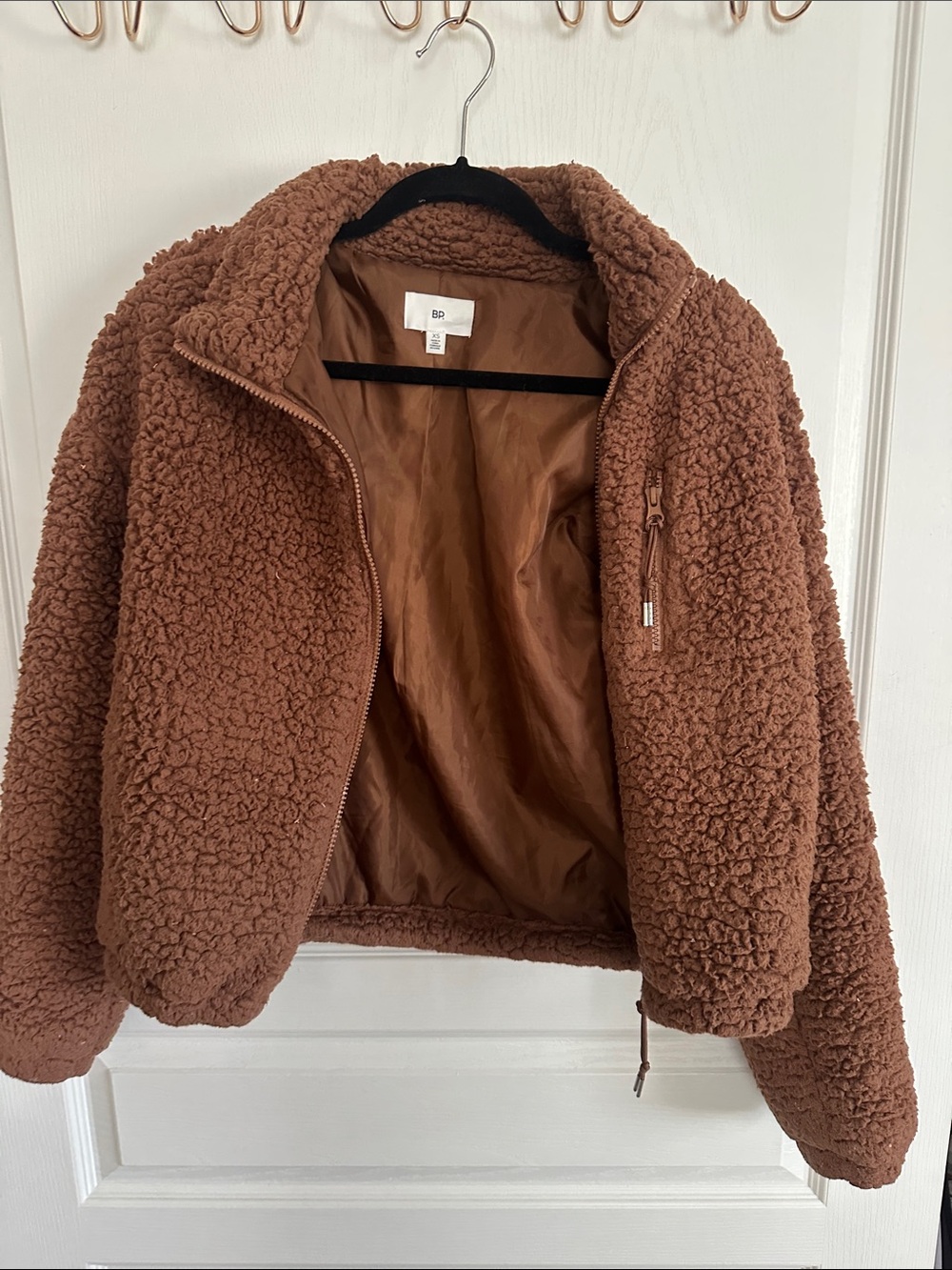 bp Teddy Sherpa Jacket in Brown